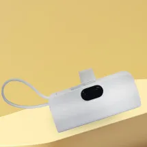 도킹형 듀얼 보조배터리 LED표시 5000mAh 2Way C타입 8핀 일체형 스틱형 초경량사이즈